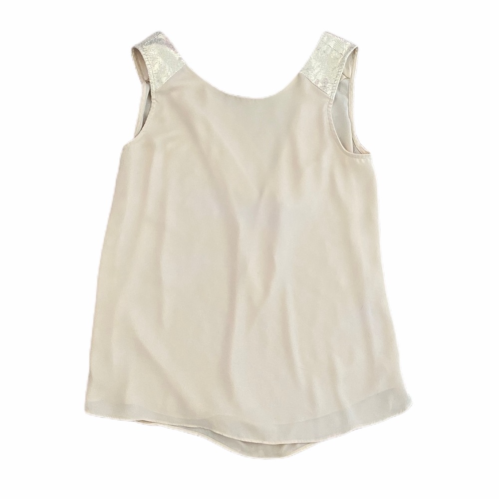 DAINTY HOOLIGAN | Beige Chiffon Cowl Back Blouse